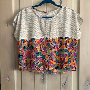 Super Fun Geometric Crop Top 🌈